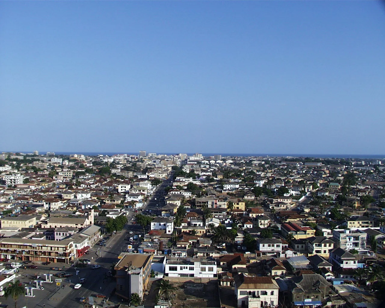 Urban view of Accra, 2008. Context photograph.
