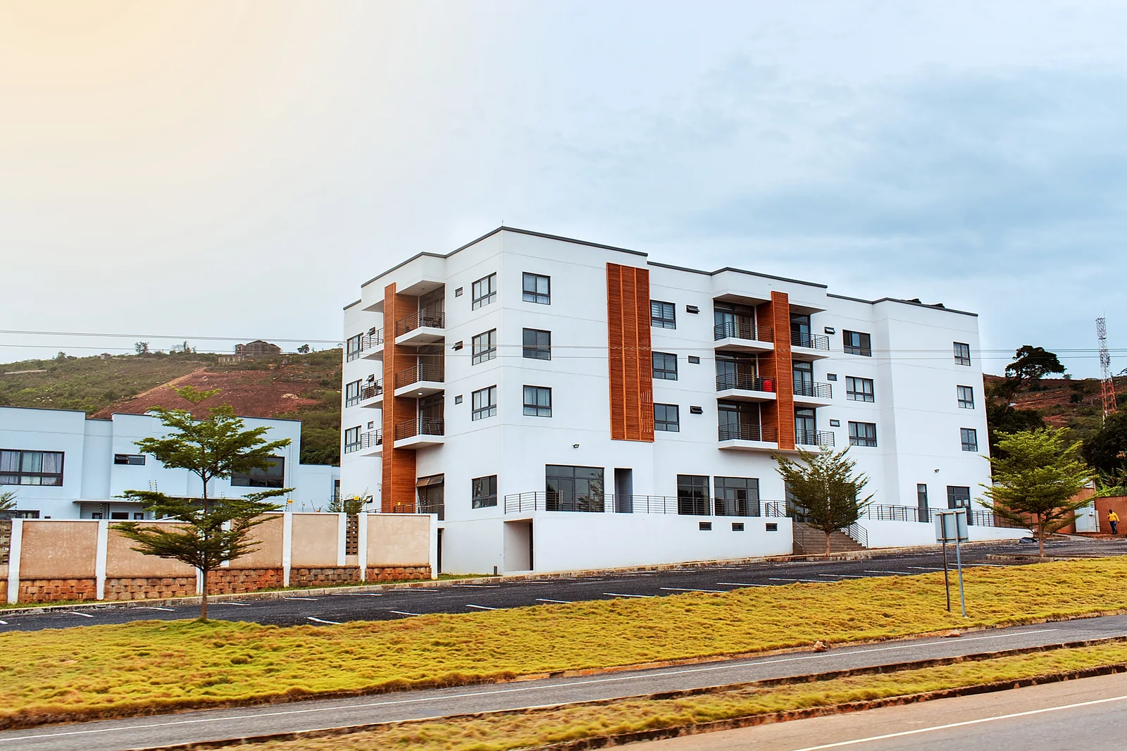 Residential building in Ghana, 2022. Context photograph.