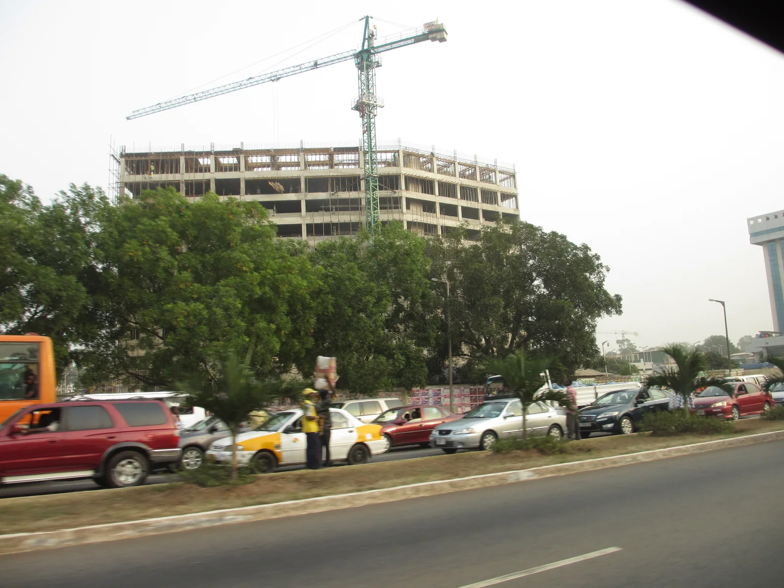 Construction site in Accra, 2011. Context photograph.